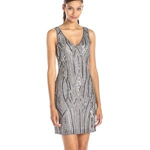NWT Adrianna Papell beaded cocktail dress